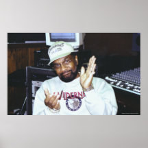 William Bell In Recording Studio 2008 Print