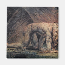 William Blake Art nebakanezer Fridge Magnet