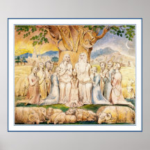 William Blake Poster Print: Job & His Family