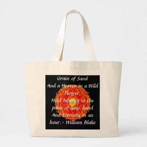 William Blake "World in a Grain of Sand" quote Canvas Bags
