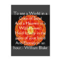 William Blake "World in a Grain of Sand" quote postcards