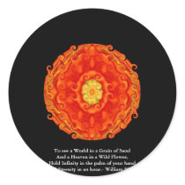 William Blake "World in a Grain of Sand" quote stickers by spiritcircle William Blake "World in a Grain of Sand" quote stickers