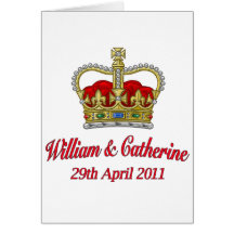 William & Catherine 29th April 2011 Cards
