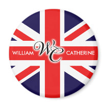 William & Catherine Refrigerator Magnets