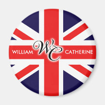 William & Catherine Refrigerator Magnets