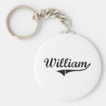 William Classic Style Name Key Chain