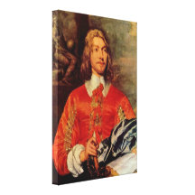 William Dobson - Portrait of a naval officer Stretched Canvas Print
