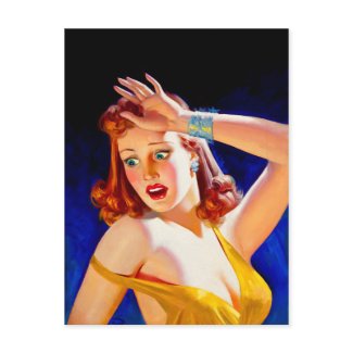 William Fulton Soare: Menace Pulp Cover zazzle_postcard