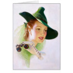 William Fulton Soare: Woman with Binocular Card