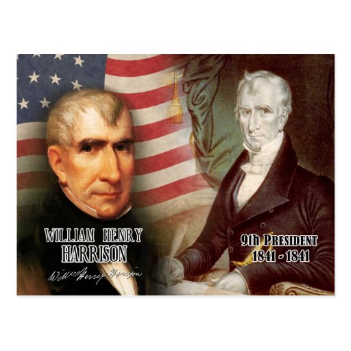 William Henry Harrison 9th President of the U.S. Postcard Zazzle