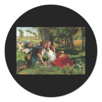 William Holman Hunt The Hireling Shepherd Sticker