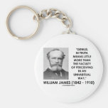 William James Genius Perceiving An Unhabitual Way Keychains