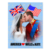 William & Kate - America Postcard
