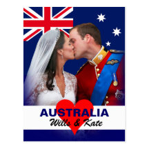 William & Kate - Australia Postcard