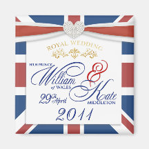 William & Kate - Commemorative Wedding Magnets