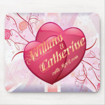 William & Kate Royal Wedding Collectibles Souvenir Mouse Pad