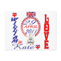 William & Kate Royal Wedding Collectibles Souvenir Post Cards