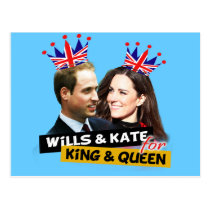 William & Kate Royal Wedding Fun Postcard postcards