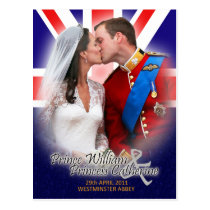 William & Kate Royal Wedding Kiss Postcard postcards