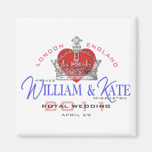 William & Kate Royal Wedding Magnets