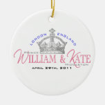 William & Kate Royal Wedding Christmas Tree Ornaments