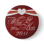 William & Kate - Royal Wedding Souvenir Pin buttons