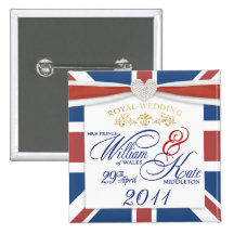 William & Kate Wedding Commemorative Keepsake Pin