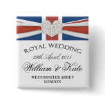 William & Kate Wedding Commemorative Keepsake Pin buttons