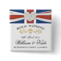 William & Kate Wedding Souvenir Pins