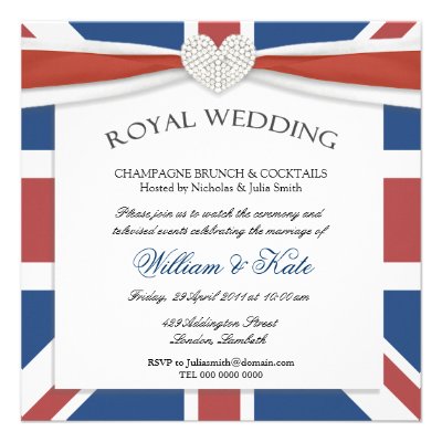 William & Kate Wedding Watch Party Invitations