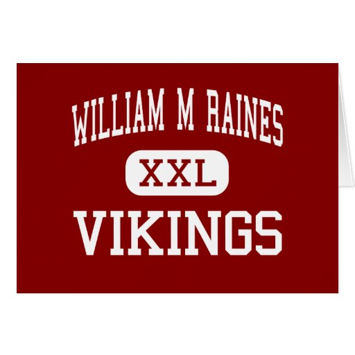 William M Raines - Vikings - High - Jacksonville Greeting Cards