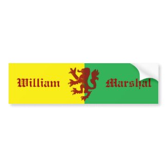 William Marshal Lion Bumper Sticker bumpersticker