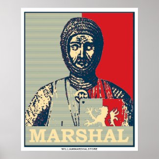 William Marshal Mirror of Chivalry Red & Blue Post print