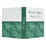 William Morris Aqua Leaves Wedding Planner Binder