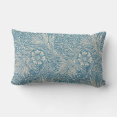 William Morris Art Nouveau Blue Marigold Lumbar Pillow Zazzle