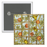 William Morris birds and flowers pattern Buttons