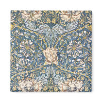 William Morris Blue Floral Refrigerator Magnets