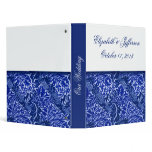 William Morris Blue Leaves Wedding Planner Binder