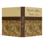 William Morris Brown Leaves Wedding Planner Binder