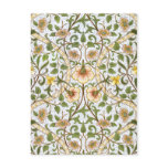 William Morris Daffodil Chintz Pattern Postcard