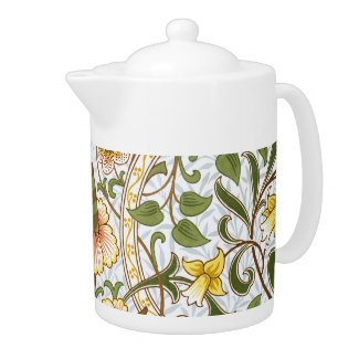 William Morris Daffodil Chintz Pattern Teapot