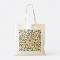 William Morris Daffodil Floral Pattern Tote Bag bags