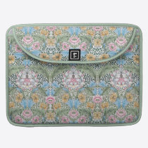 William Morris Myrtle 15" Floral Chintz Pattern macbook sleeves