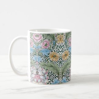 William Morris Myrtle Floral Chintz Pattern Mug