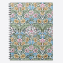 William Morris Myrtle Floral Pattern Notebook notebooks
