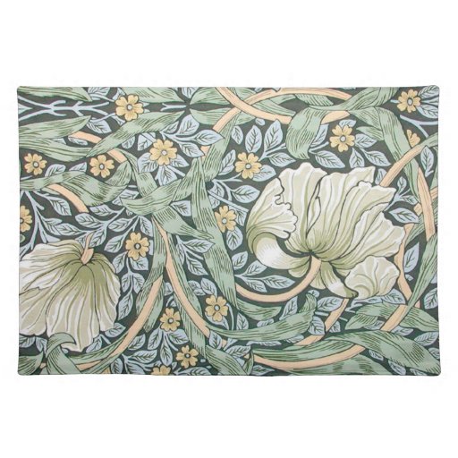 William Morris Pimpernel Floral Design Placemat Zazzle