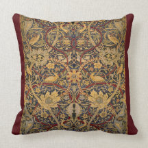 William Morris Pre-Raphaelite Throw Pillow
