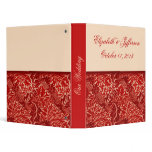William Morris Red Leaves Wedding Planner Binder