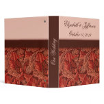 William Morris Red Leaves Wedding Planner Binder