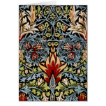 William Morris Snakeshead Floral Design Greeting Cards